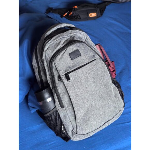 🆕Matein Men Austere Grey Travel Business Anti Theft Slim Sturdy Laptop Backpack - Picture 2 of 12